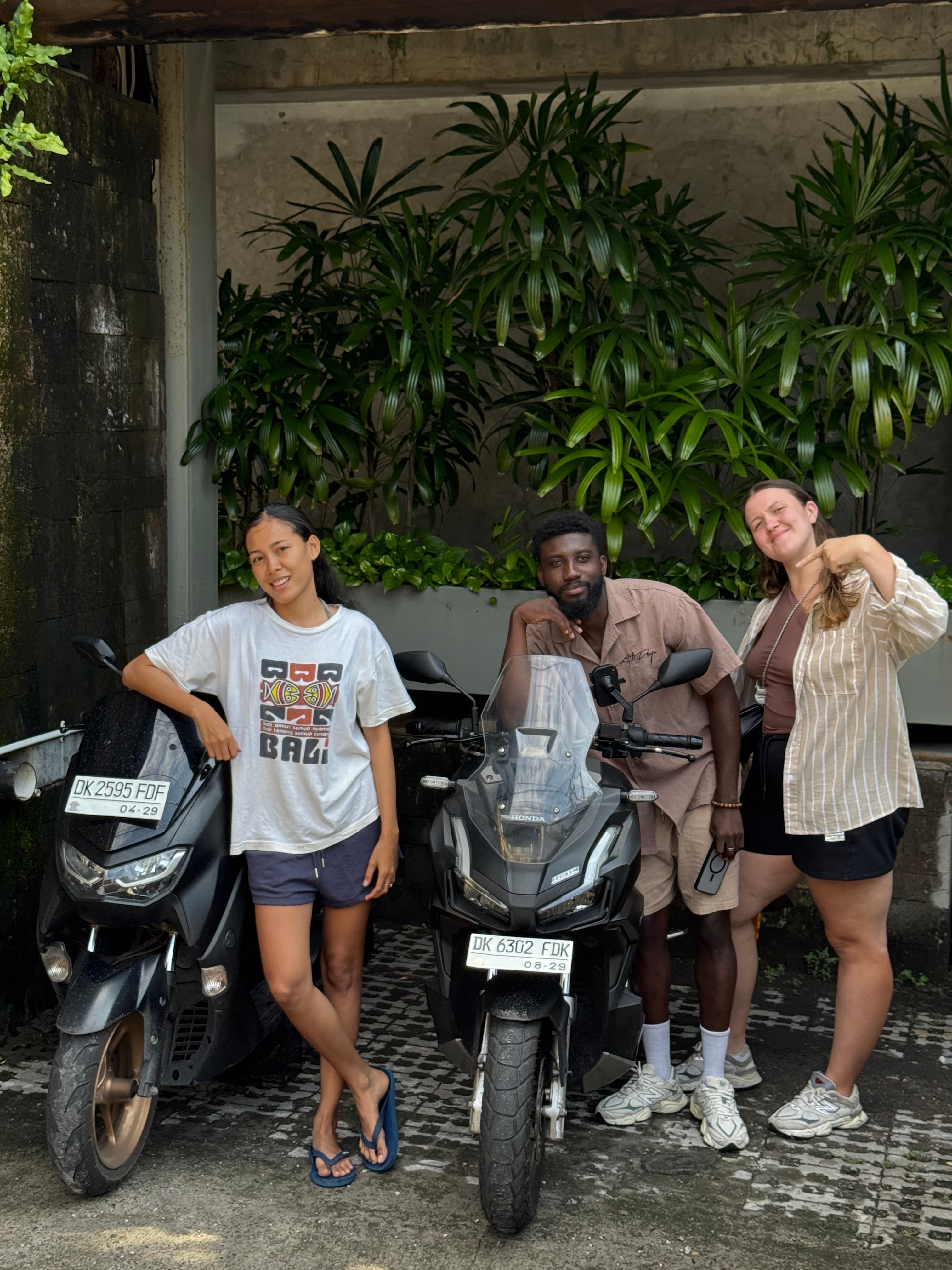 Scooter on Bali beach